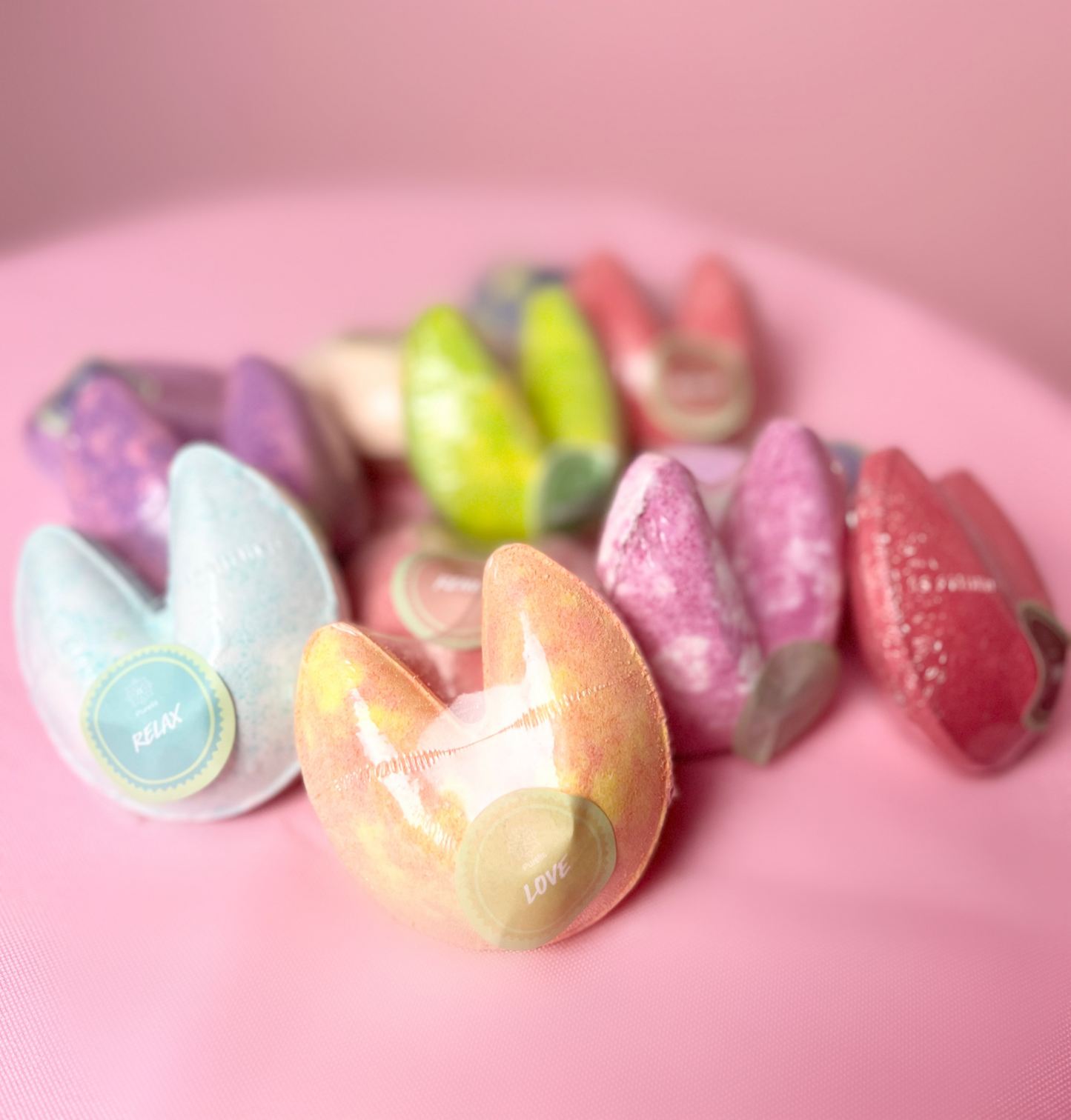 Fortune cookie bath bomb